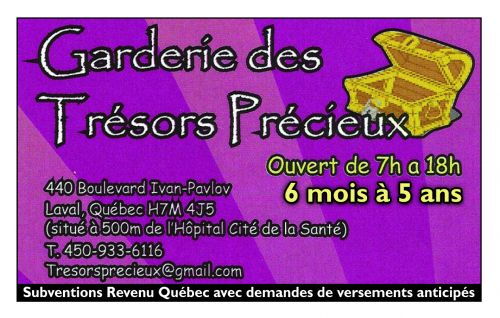 Garderie des Tresors Precieux
